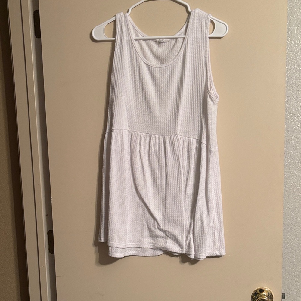Chic Soul Ivory Sleeveless Tank Top